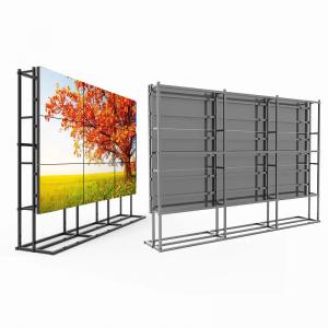 Wholesale 1.7mm 49 55 Inch LG Samsung LCD Video Wall IR Touch Frame Floor Standing Cabinet from china suppliers