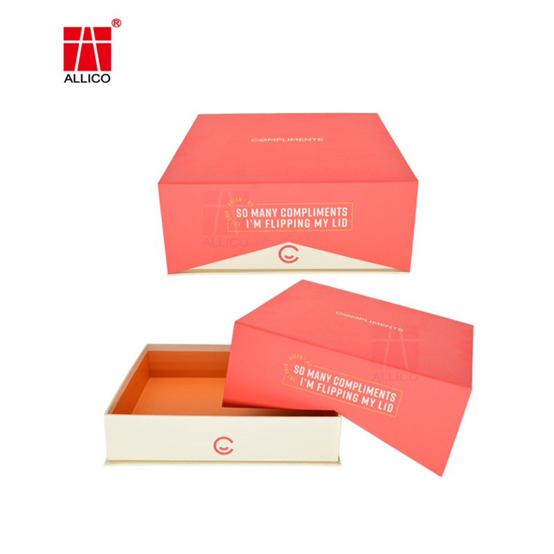 Wholesale Red Packaging Cardboard Kraft Paper Magnetic Closure Square Gift Packaging Boxes from china suppliers