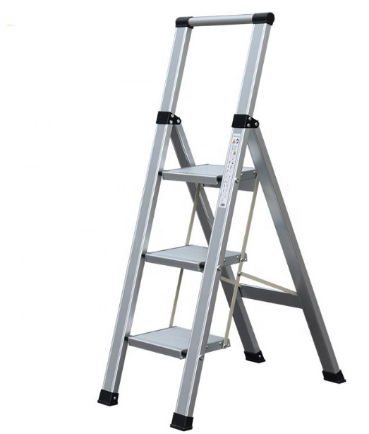 Wholesale Three Step Aluminium Alloy Ladder 150kg Max Load Capacity 69cm Height from china suppliers