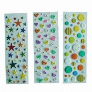 Wholesale Puffy/foam stickers, eco-friendly material, used for decoration, promotional/advertisement  from china suppliers