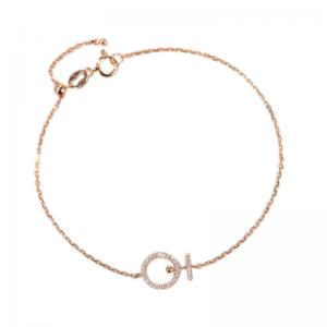 Wholesale 0.10ct 18K Gold Diamond Bracelets Only Beautiful Girls Rose Gold from china suppliers