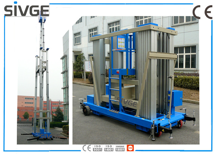Wholesale Blue Aluminum Alloy  Mobile Elevating Work Platform 20 M For Window Cleaning from china suppliers