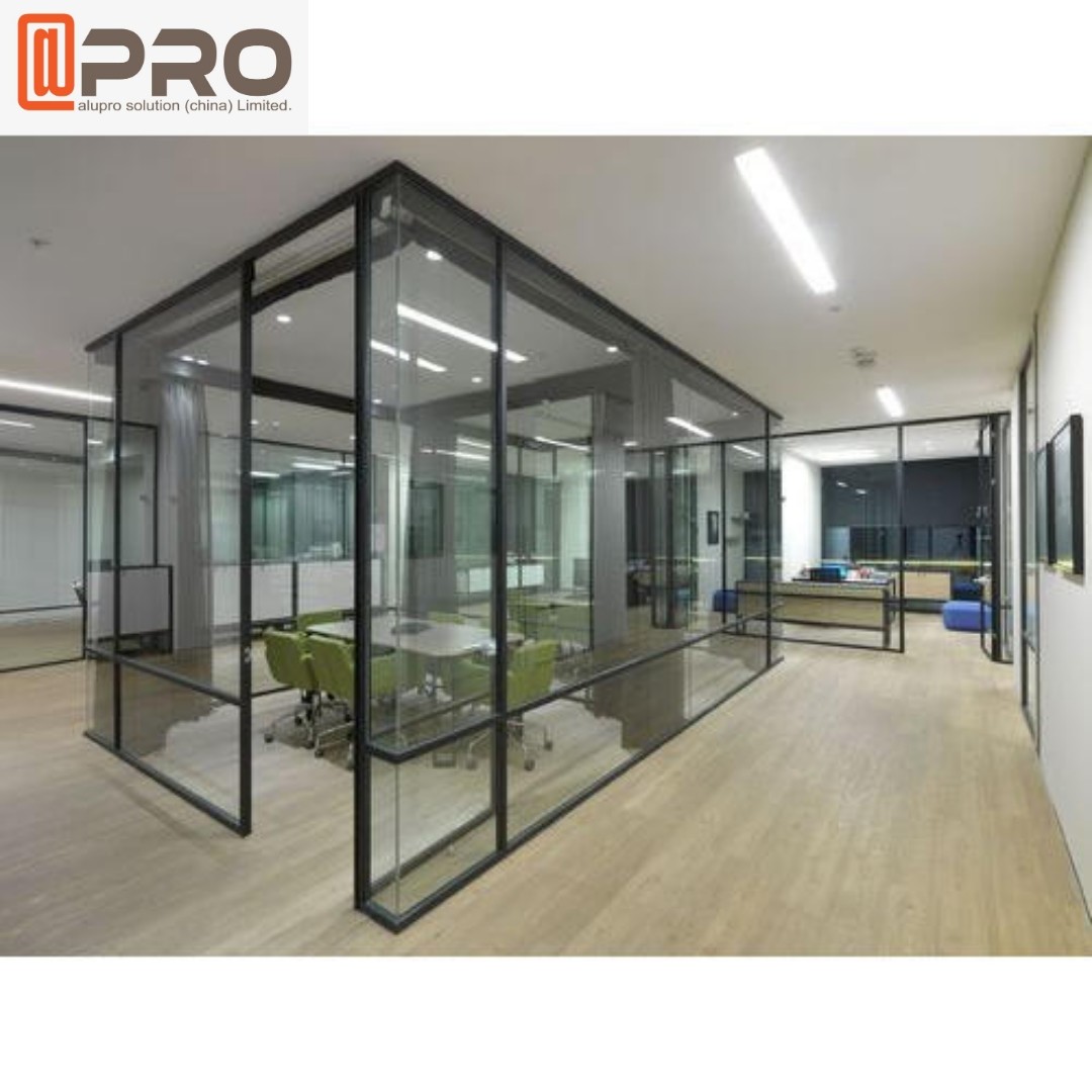 Wholesale Modern Aluminum Glass Frame Removable Wall Cool Office Partitions from china suppliers