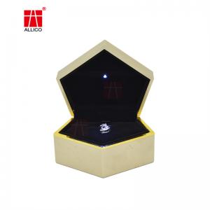 Wholesale Printed Luxury Packaging Gift Custom Product Earring / Twin Rings Jewelry Packaging Boxes from china suppliers