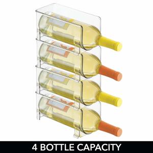 Wholesale Heavy Duty PMMA Acrylic Bottle Rack Food Safe For Kitchen Refrigerators from china suppliers