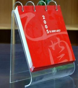 Wholesale High Quality Desktop Acrylic Calendar Holder With Fashion Shape from china suppliers