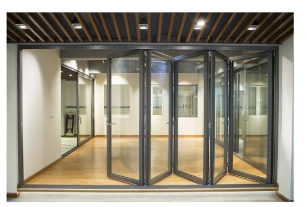 interior glass bifold doors,balcony aluminium bifold door,bifold glass exterior doors,Folding Door Details 6
