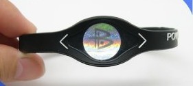 Wholesale Customized High power hologram silicon bracelet energy rubber wrist band from china suppliers