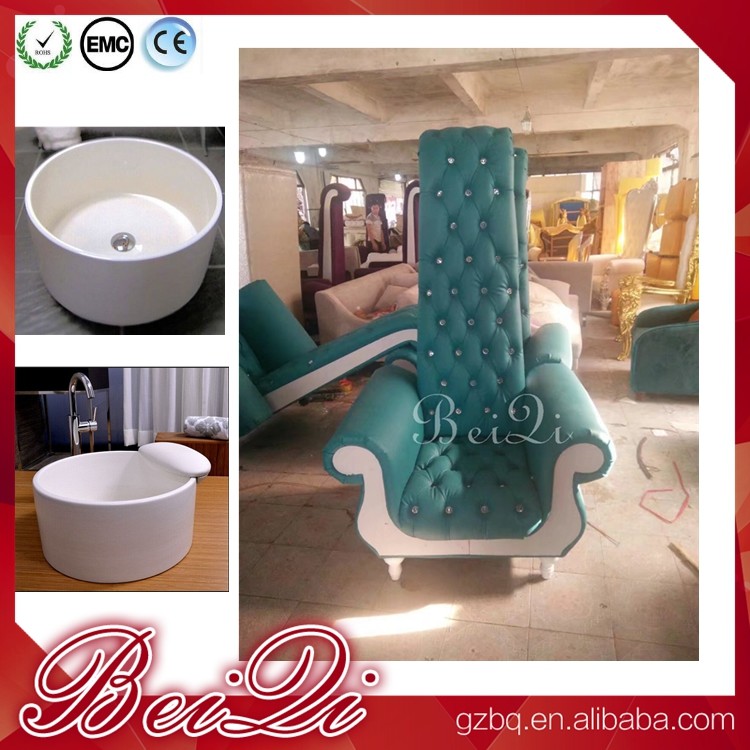 Wholesale Pedicure spa with high back throne chair comfortable luxury pedicure spa massage chair for nail from china suppliers