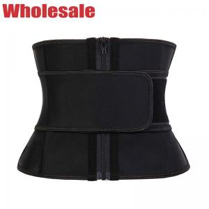 Wholesale Black 3XS Short Torso Waist Trainer Latex Tummy Trimmer With Zipper from china suppliers