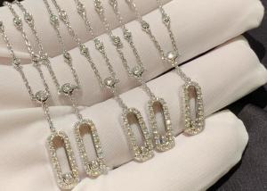 Wholesale Saddle Shape White Gold Anklet With Diamonds from china suppliers
