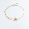 Buy cheap 18K Gold Wings Of Liberty 18k Gold Diamond Bracelet Friendship Bracelet from wholesalers