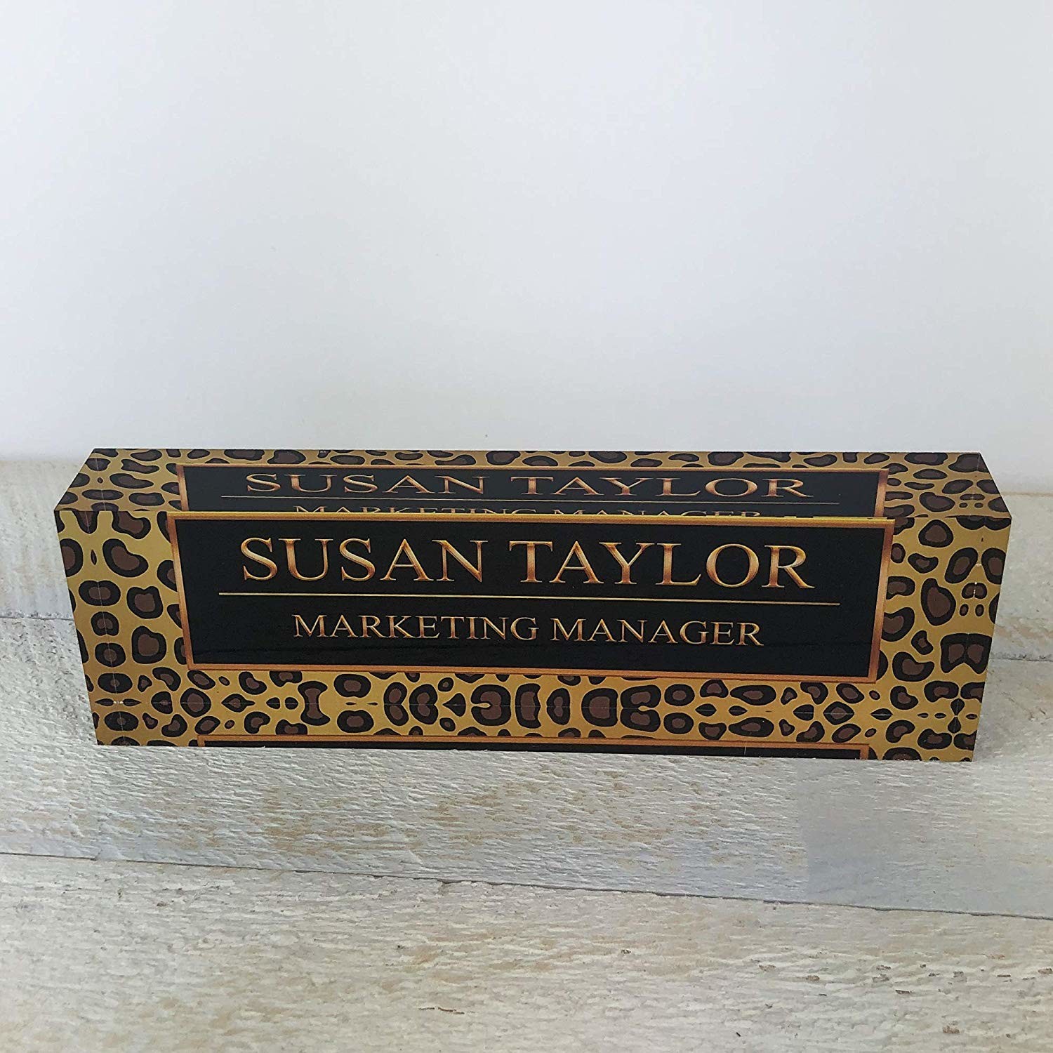 Wholesale Personalized Acrylic Desk Name Plate No Breakage With Engraving Logo from china suppliers