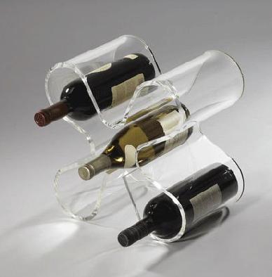 Buy cheap Good Quality 5 Bottle Acryllic Wine Racks With Customer's Logo from wholesalers