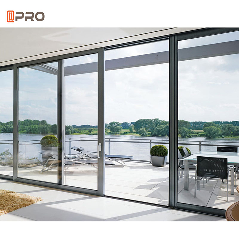 Wholesale Aluminum Sliding Glass Patio Doors Exterior Huge Modern ISO9001 from china suppliers
