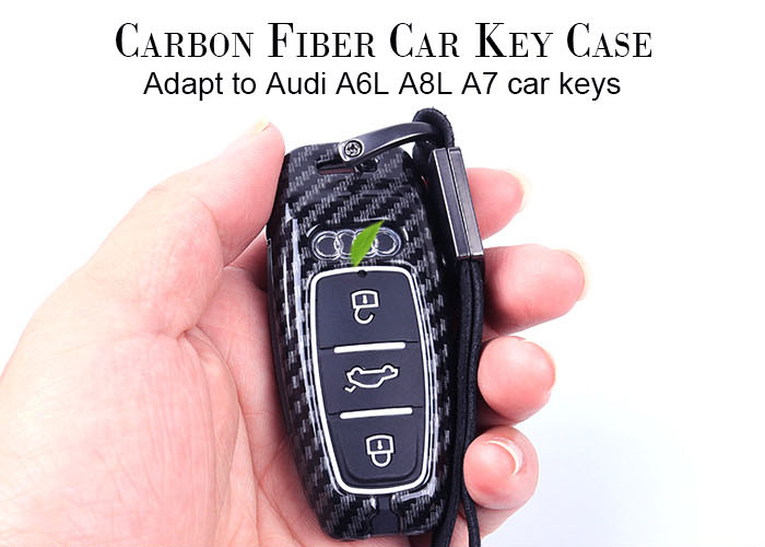 Wholesale 3K Hand - Laid Glossy Lightweight Audi Carbon Key Cover from china suppliers