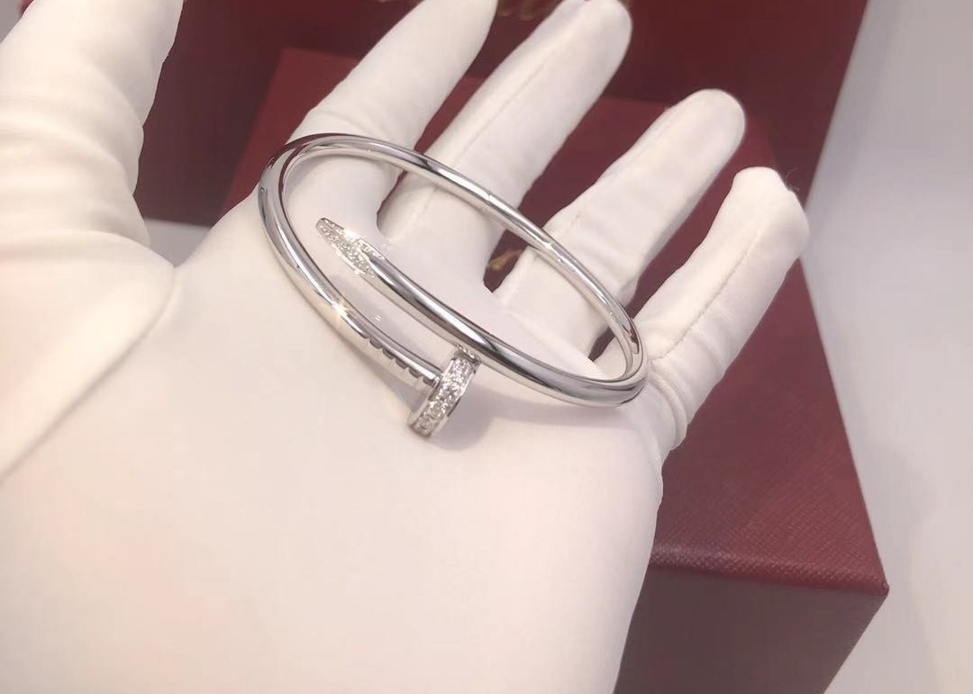 Wholesale Wedding Gift Unique Creative Cartier Nail Bracelet With Diamonds from china suppliers