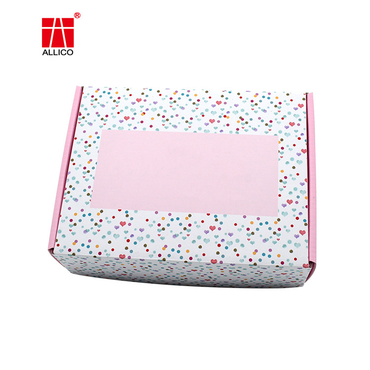 Wholesale White Pink 210gms C2S Corrugated Mailing Boxes For Clothes from china suppliers