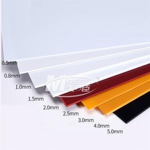Wholesale Laser/CNC Engraving Glossy ABS Styrene Plastic Sheet 5mm For UV Printed Billboard from china suppliers