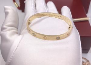 Wholesale B6035917 4 Diamond 18K Gold Diamond Bracelet As Birthday Gift from china suppliers