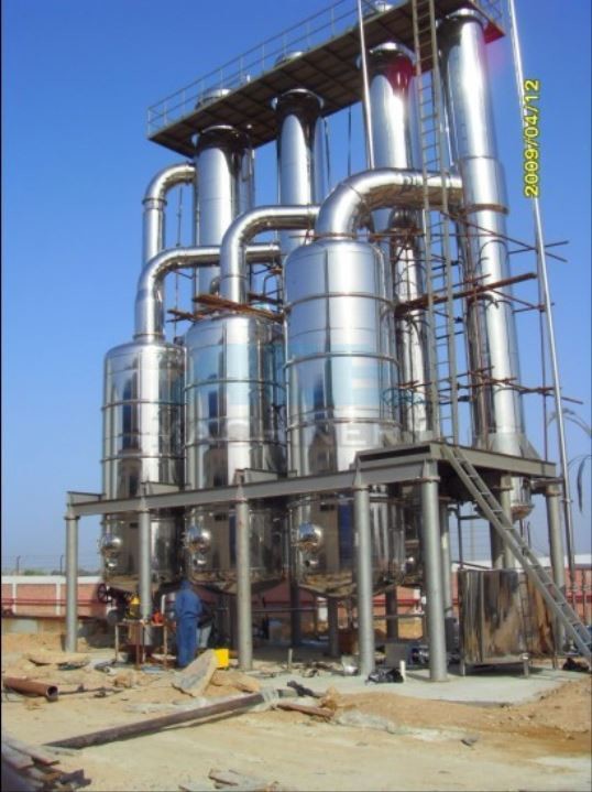 Wholesale Coconut Water Concentration Stainless Steel Triple Effect Falling Film Termal Evaporator from china suppliers