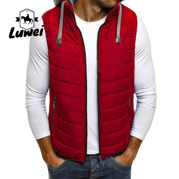 Wholesale High Quality Custom Winter Windproof Sleeveless Utility Waistcoat Mens Fleece Gilet Vest Winter Vest For Men from china suppliers