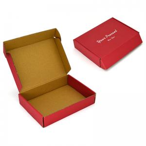Wholesale 90d Red Corrugated Mailing Boxes Glossy / Matt Lamination With Logo from china suppliers