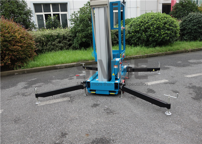 Wholesale Mobile Lift Platform With 10 Meter Platform , Aluminum Alloy Hydraulic Aerial Lift from china suppliers
