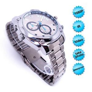 Wholesale 8GB HD 1080P Waterproof Spy Watch Camera Mini Digital Video Recorder W/ Night Vision from china suppliers