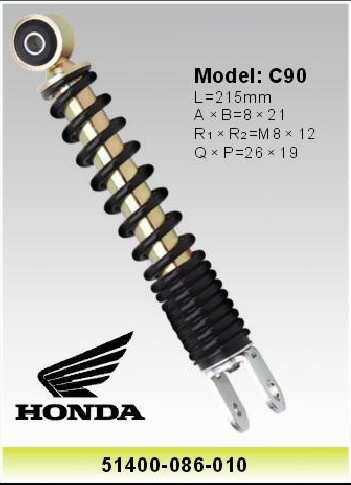 Wholesale Honda C90 Motor Rear Shocks , 215mm Motorcycle Shock Absorber 51400-086-010 from china suppliers