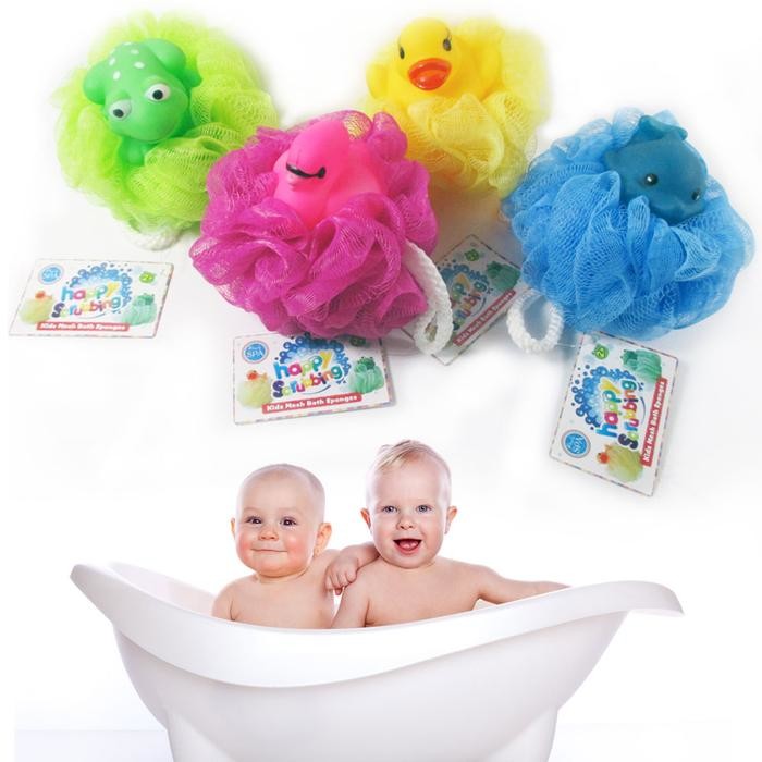 Wholesale Bath Shower Bath Sponge Shower Loofahs Balls 60g/PCS for Body Wash Bathroom Men Women- Set of 4 Flower Color from china suppliers