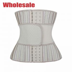 Wholesale Nude Single Belt Latex Sport Waist Trainer 25 Steel Boned Corset from china suppliers
