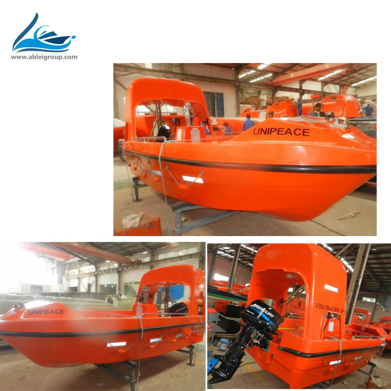 Buy cheap 4.5M Fast Rescue Boats 6 Persons and Free Fall Lifeboat 15 Persons with Life from wholesalers