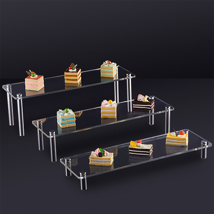 Wholesale RoHS Certificated 3 Tiers Acrylic Dessert Display from china suppliers