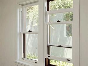 Wholesale Customized Size Double Hung Aluminum Sash Windows Heat Insulation from china suppliers