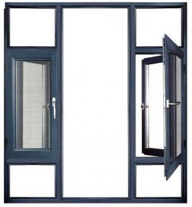 Wholesale Burglar Proof Glazed Double Glass Aluminium Windows Tempered with mosquito screen from china suppliers