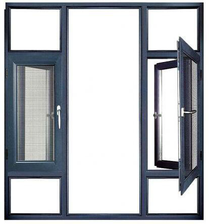 Buy cheap Burglar Proof Glazed Double Glass Aluminium Windows Tempered with mosquito from wholesalers