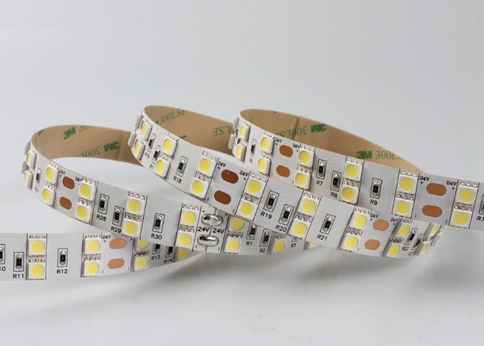 Wholesale 120 Led/M Led Pixel Strip Light , DC 24V Double Row Led Strip Lights SMD5050 from china suppliers