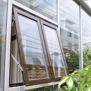 Wholesale Double Glazing Aluminum Storm Windows Rain Proof Breathable Alloy Awning Window from china suppliers