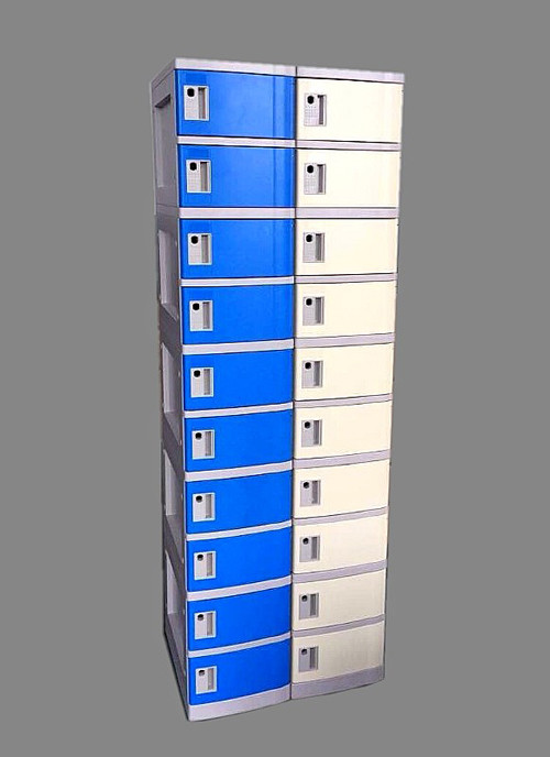 Wholesale 10 Tier Beige / Yellow Charging Station Lockers 2 Layer Cell Phone Charging Lockers from china suppliers