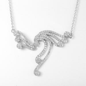 Wholesale Cubic Zirconia 925 Sterling Silver Necklaces Flying Pheonix from china suppliers
