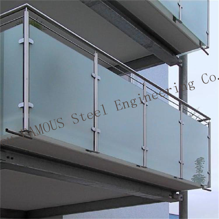 Wholesale Safety Residential Handrail Glass Balustrade , ISO 3834 frameless glass balcony railing from china suppliers