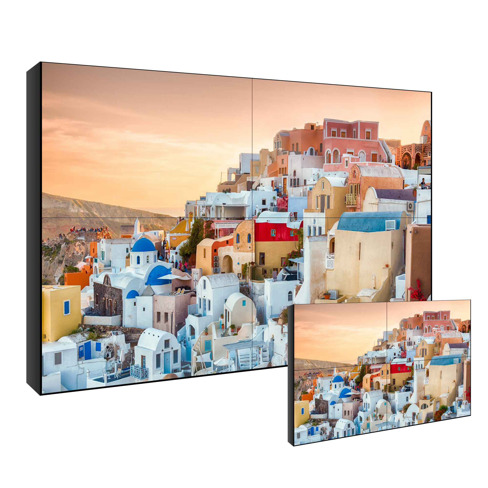 Wholesale FHD Stand LCD Video Wall Display 1920X1080 Resolution 110mm Thickness 55Inch from china suppliers