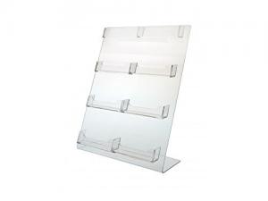 Wholesale OEM ODM Acrylic Clear Board 8 Pocket Acrylic Card Holder Display from china suppliers