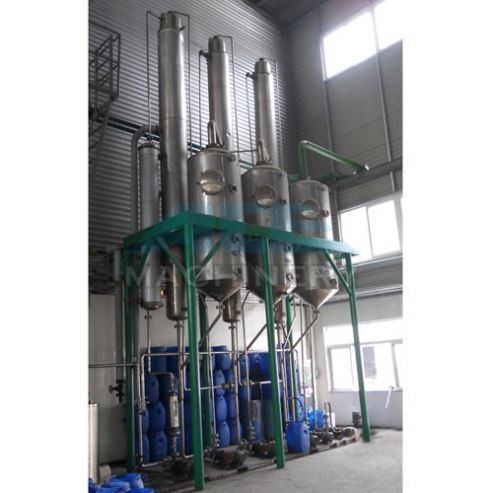 Wholesale High Efficiency Sanitary Milk Three-Effect Falling Film Type Vacuum Evaporator from china suppliers