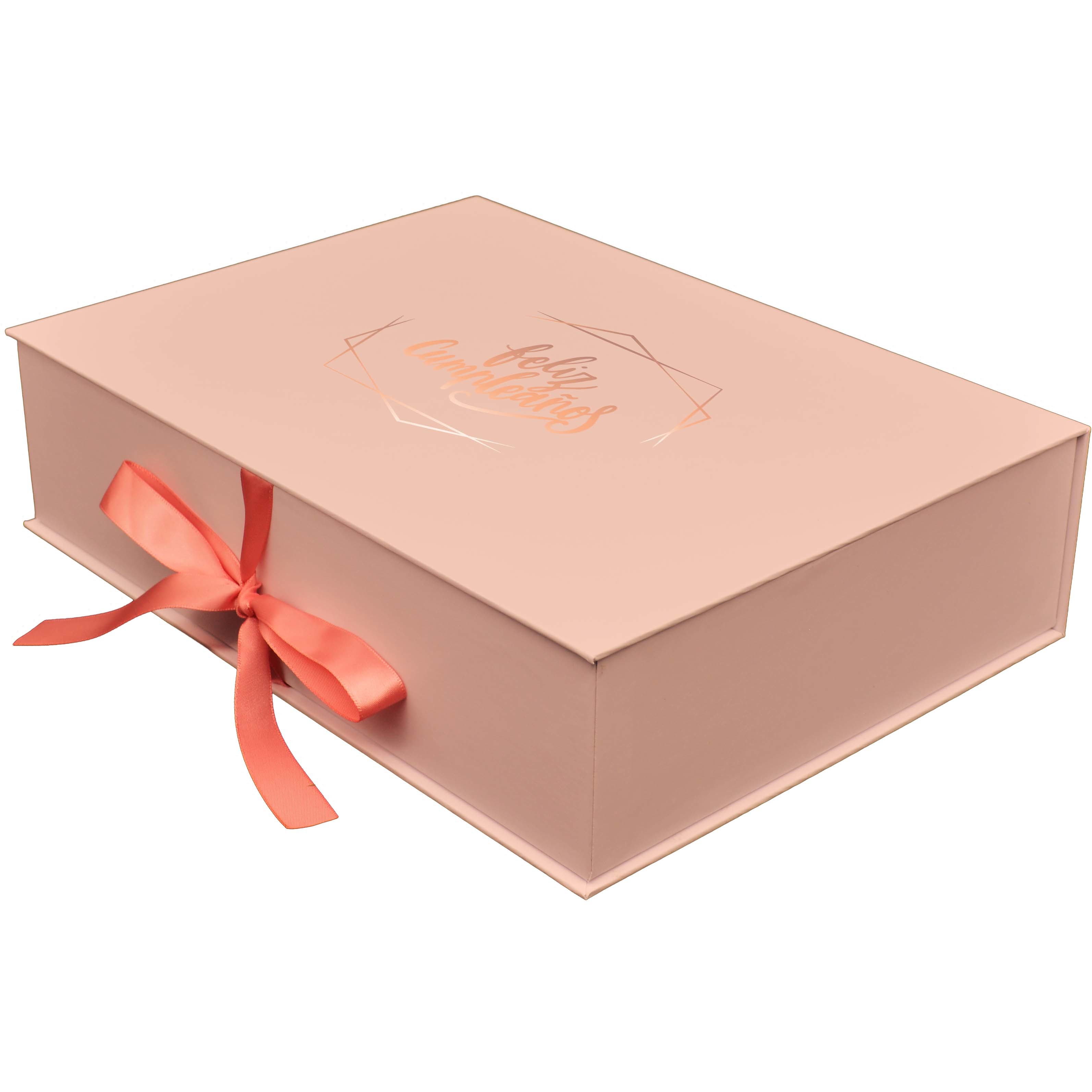 Wholesale Pink Christmas 157G 2mm Cardboard Gift Boxes , Wine Accessory 5x5 Gift Box from china suppliers