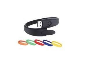 Wholesale Portable fashion non - corrosiveness Custom LOGO  USB Silicone Bracelet 1GB, 2GB, 4GB from china suppliers