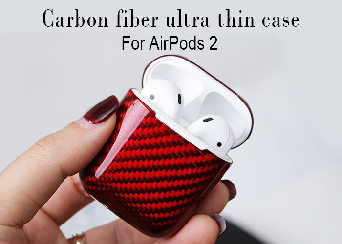 Wholesale Logo Printed Shockproof Apple Airpods Real Carbon Fiber Case from china suppliers