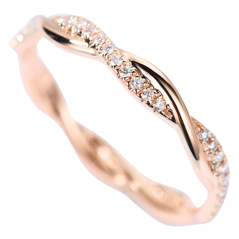 Buy cheap Moissanite Rings Interwoven Tail Grass Wedding Rings 18K Gold Diamond Rings from wholesalers
