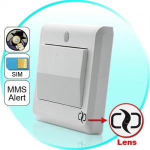 Wholesale HD Spy Camera Light Switch with GSM Remote Control (Motion Detection, GSM MMS Video Alarm) from china suppliers